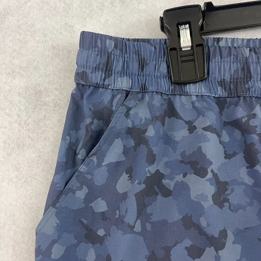 Half Moon By Modern Movement Mens XL Blue Camouflage Swim Trunks Stretch NWT